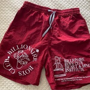 Billionaire Boys Club, maroon colored shorts, size medium